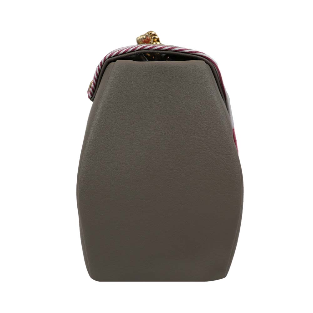 Chain Strap Sling Bag with Pattern Flap bag