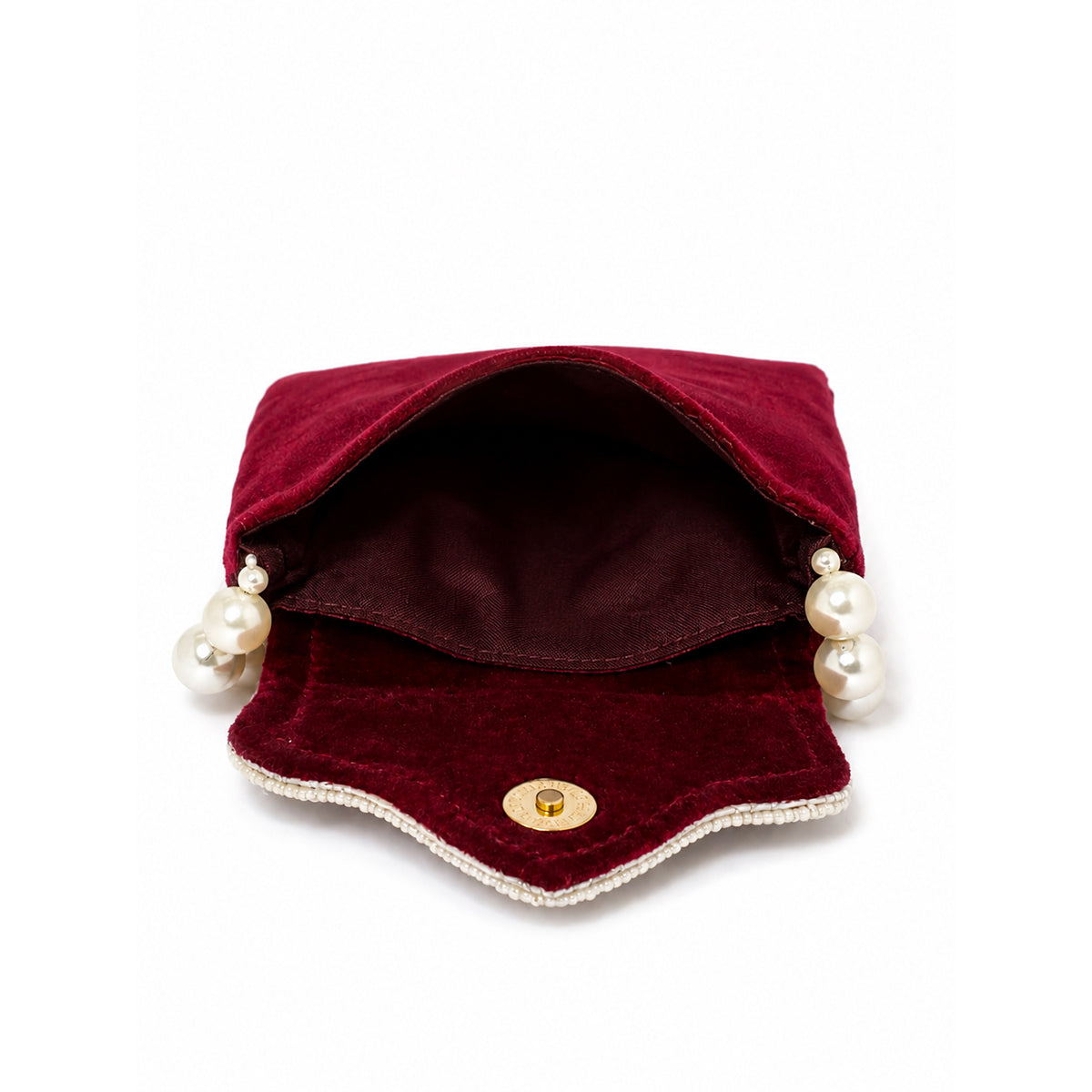 Women's Embroidered Ethnic Mobile Pouchwith Gold Chain Strap | Festive & Traditional