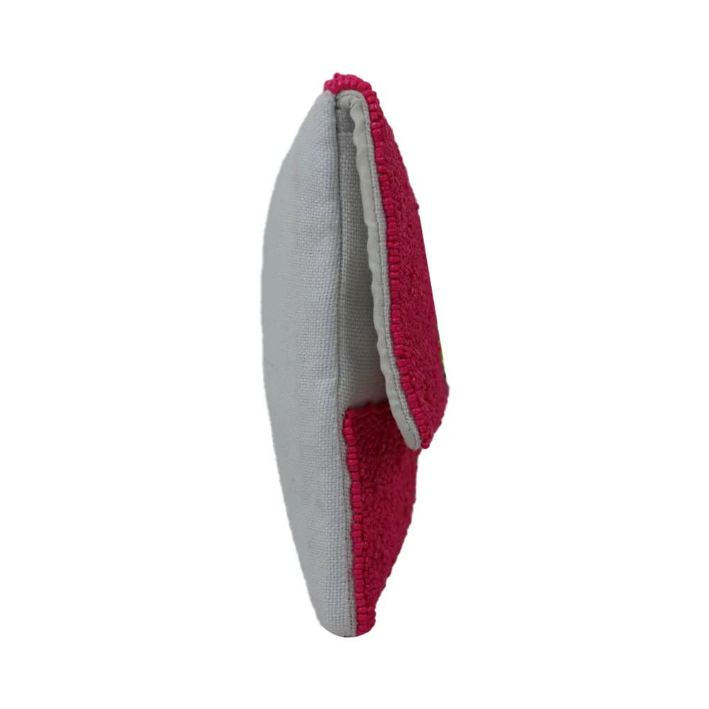 Women’s Bee Embellished Beaded Clutch with Detachable Chain Strap