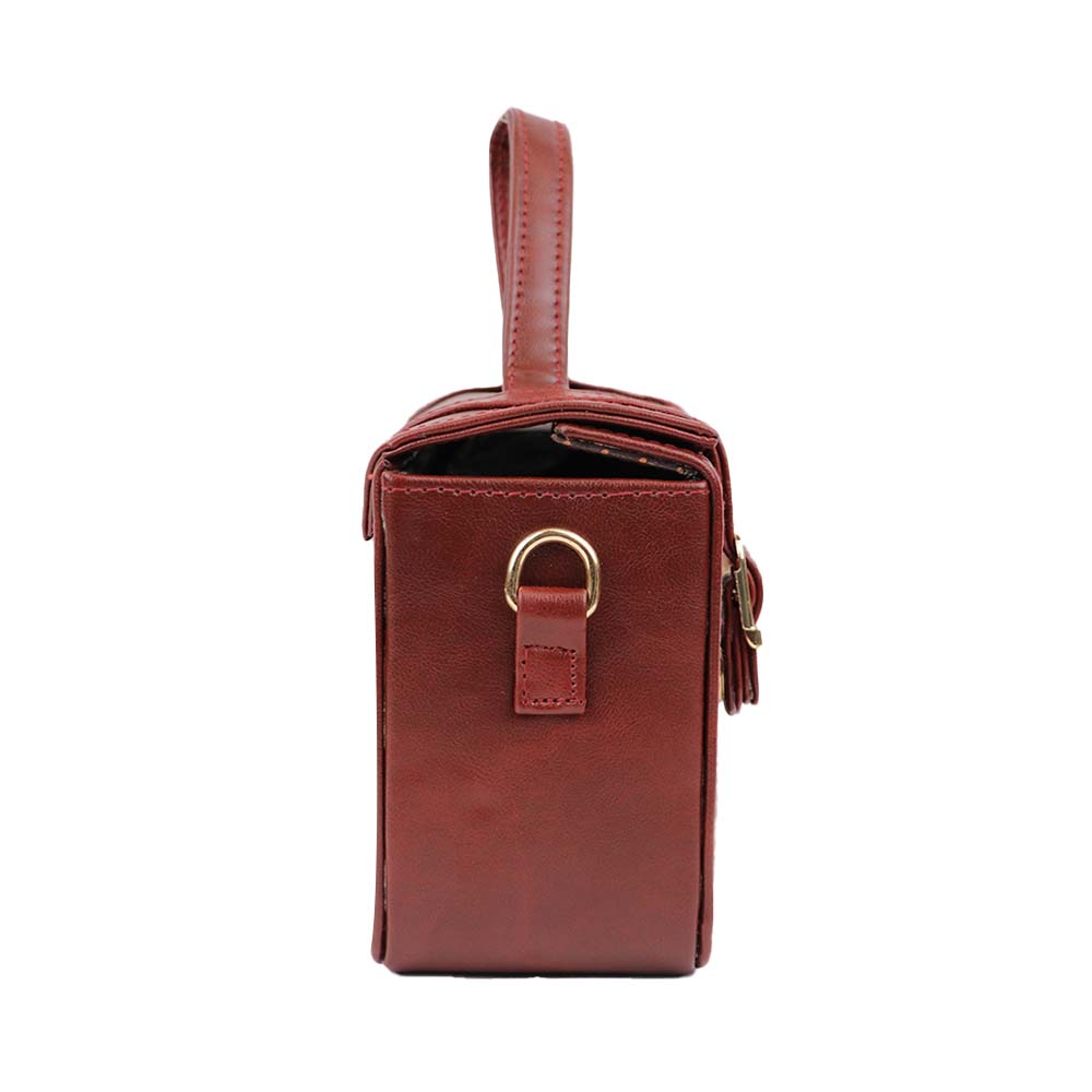 Satchel Handbag with Top Handle and Detachable Sling Strap Stylish