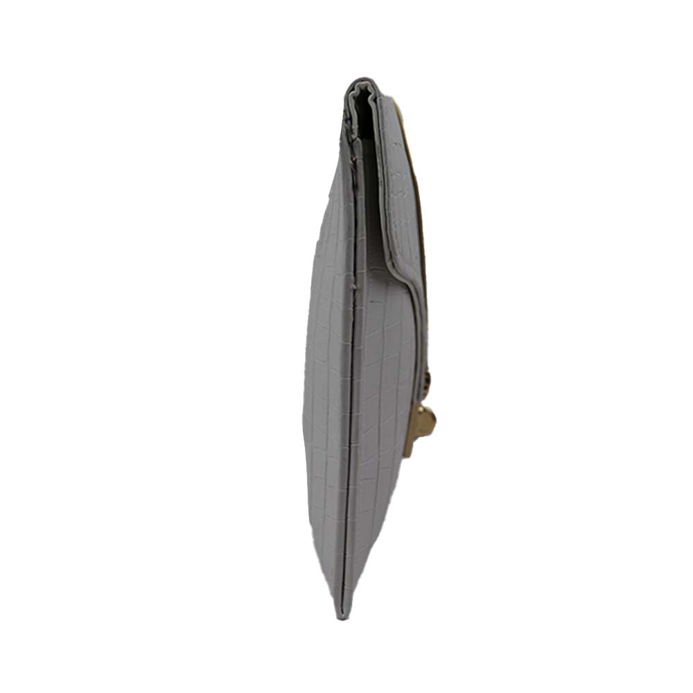 Texture Clutch Sling Bag with Gold Chain Strap Party clutch