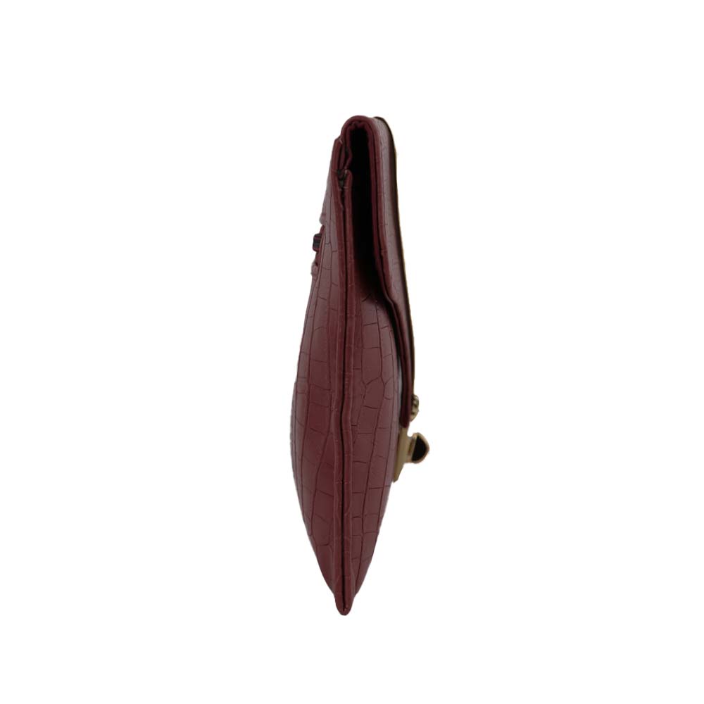 Texture Clutch Sling Bag with Gold Chain Strap Party clutch
