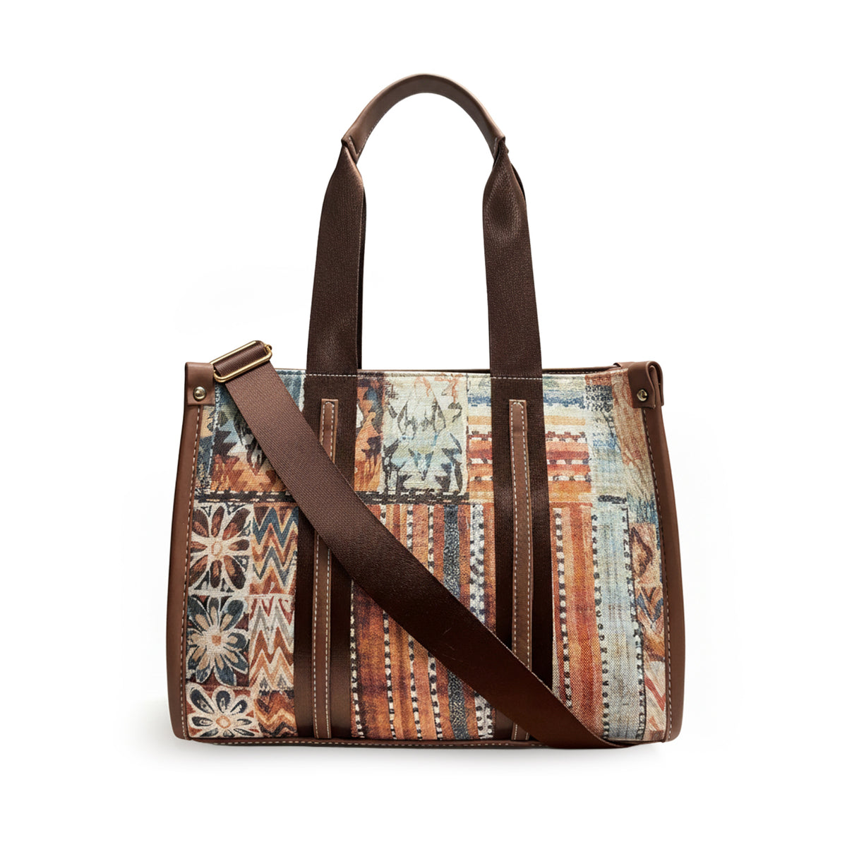 Structured  HandBag with Detachable Sling Strap