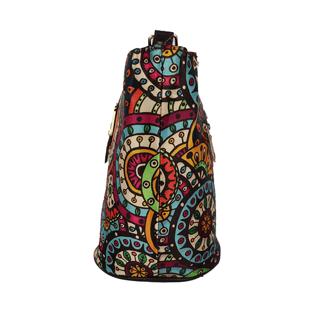 Printed Sling Bag for Women | Compact Crossbody Handbag with Multiple Compartments |