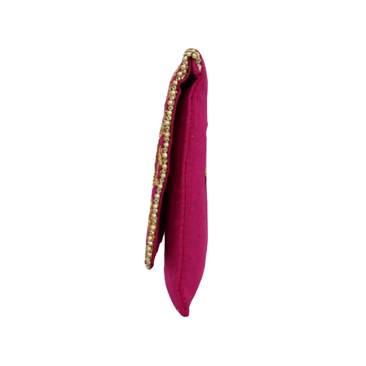 Women’s Woven Flap Clutch with Detachable Chain Strap