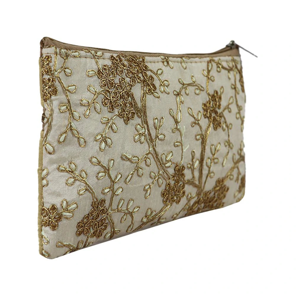 Embroidered Clutch Pouch for Women