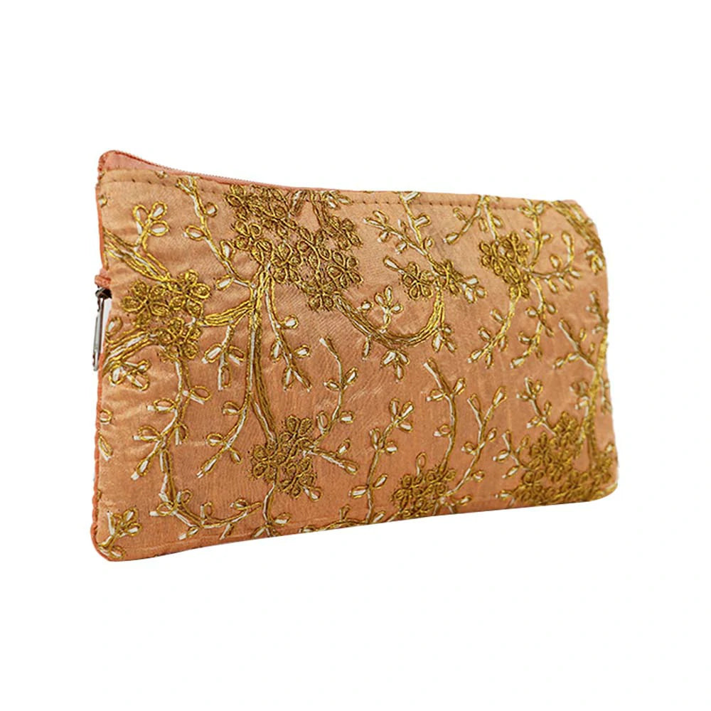 Embroidered Clutch Pouch for Women