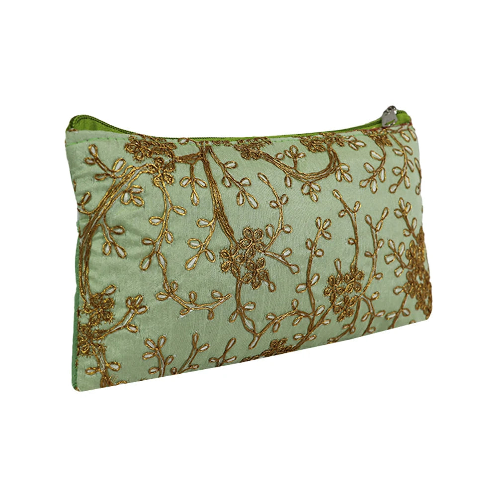 Embroidered Clutch Pouch for Women