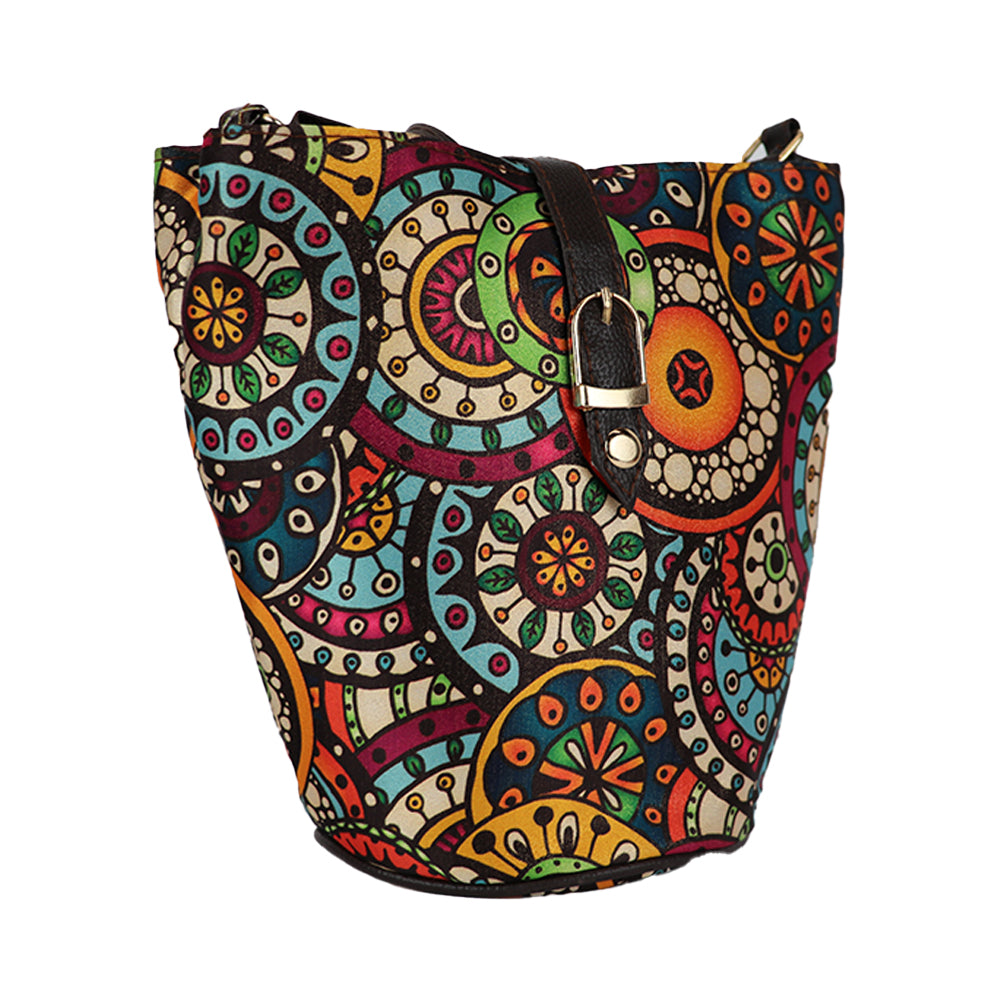Printed Sling Bag for Women | Compact Crossbody Handbag with Multiple Compartments |