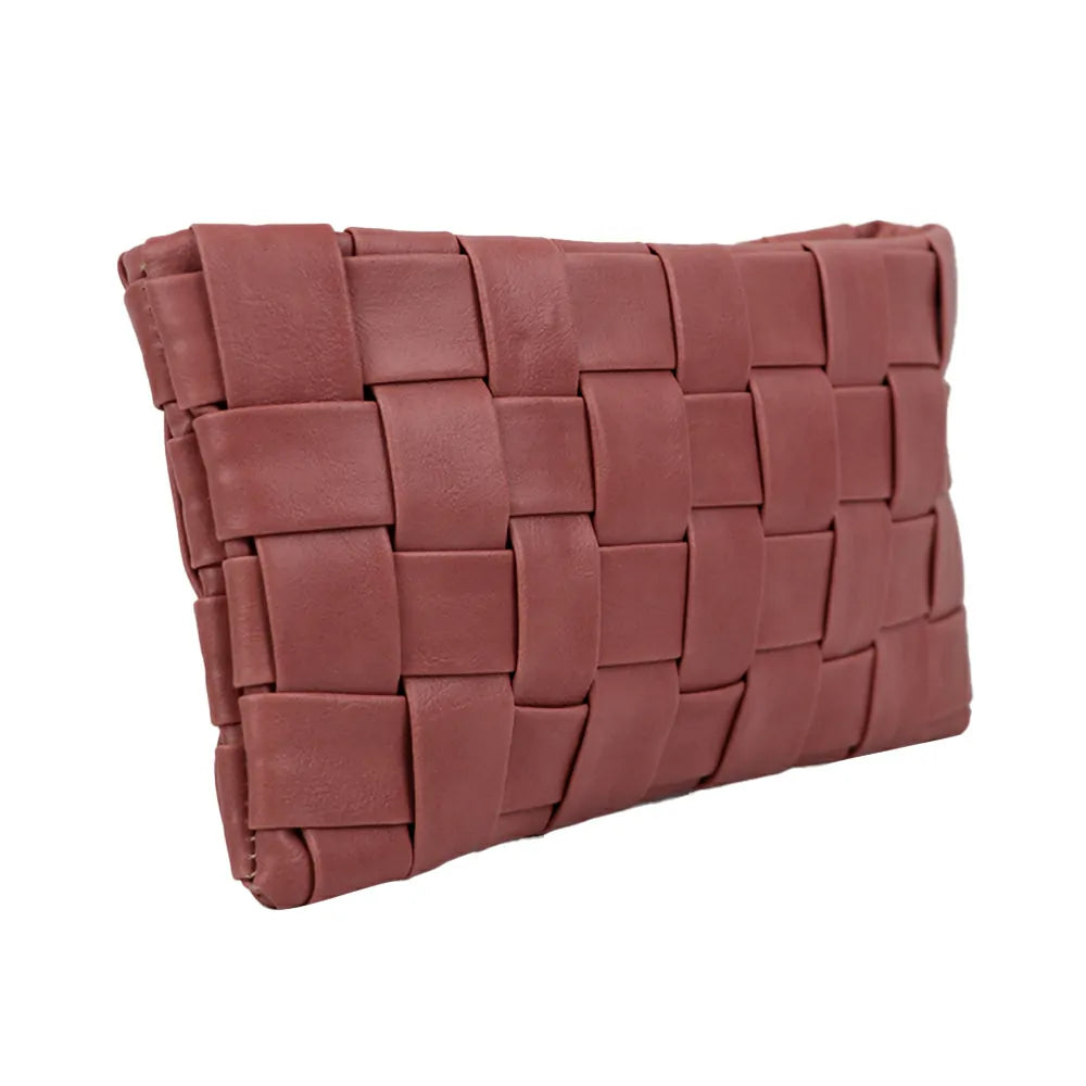 Woven Shoulder Bag with Gold Chain Strap Fashion Party Sling bag