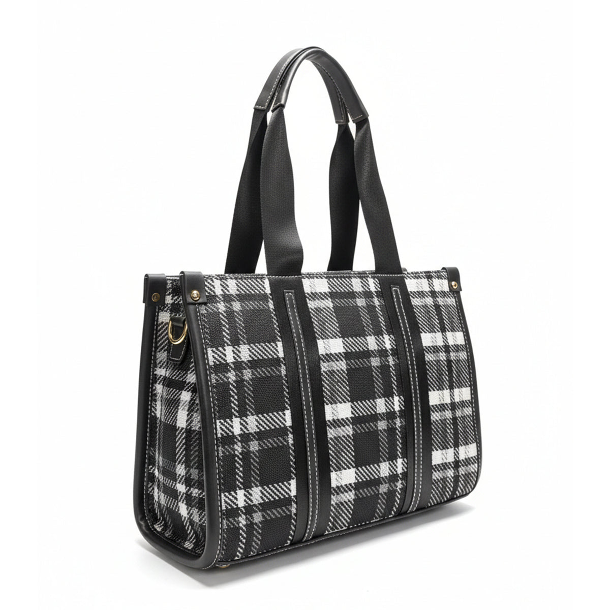 Structured HandBag with Detachable Sling Strap