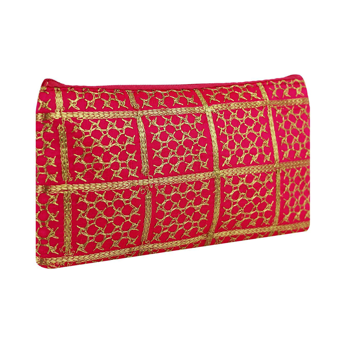 Women Embroidered Zipper Pouch