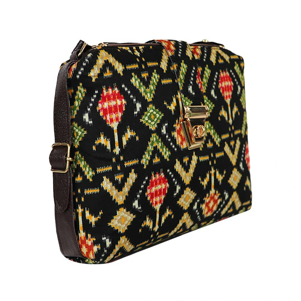 Printed Sling Bag for Women | Crossbody Handbag with Multiple Compartments | Stylish Daily Use Bag