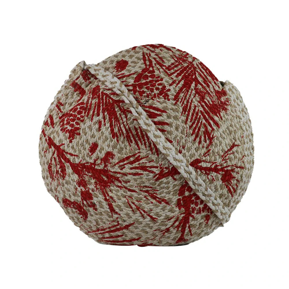 Women’s Round Jute Sling Bag with Rope Strap