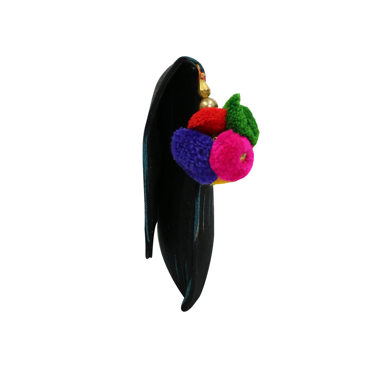 Women’s Woven Flap Clutch with Detachable Chain Strap