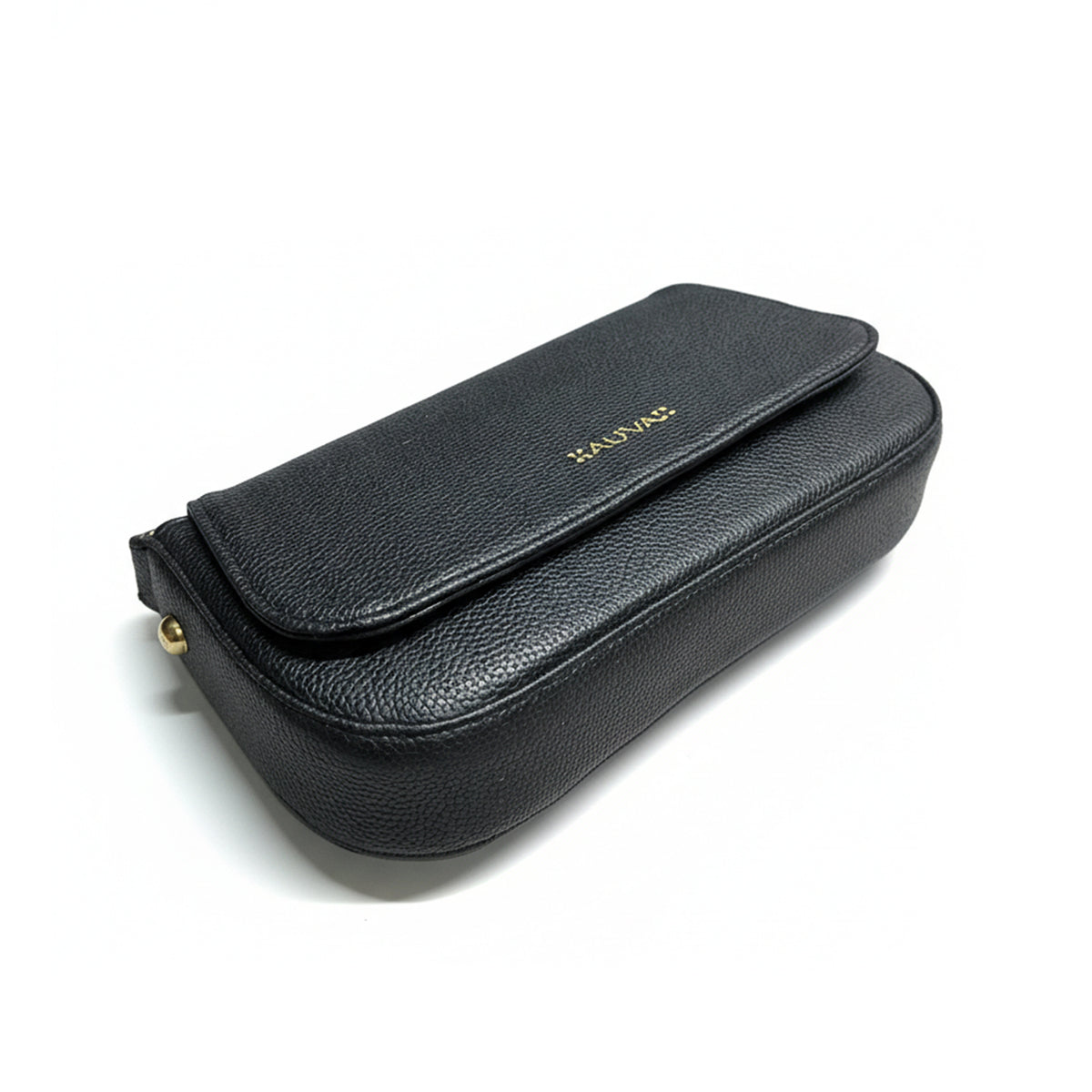 Elegant Textured Flap Shoulder Bag with Gold Chain Strap