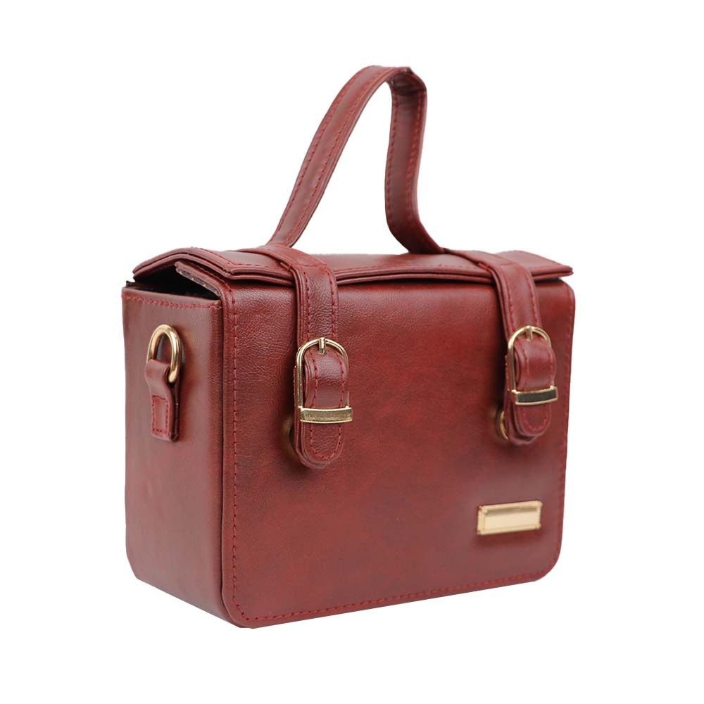 Satchel Handbag with Top Handle and Detachable Sling Strap Stylish