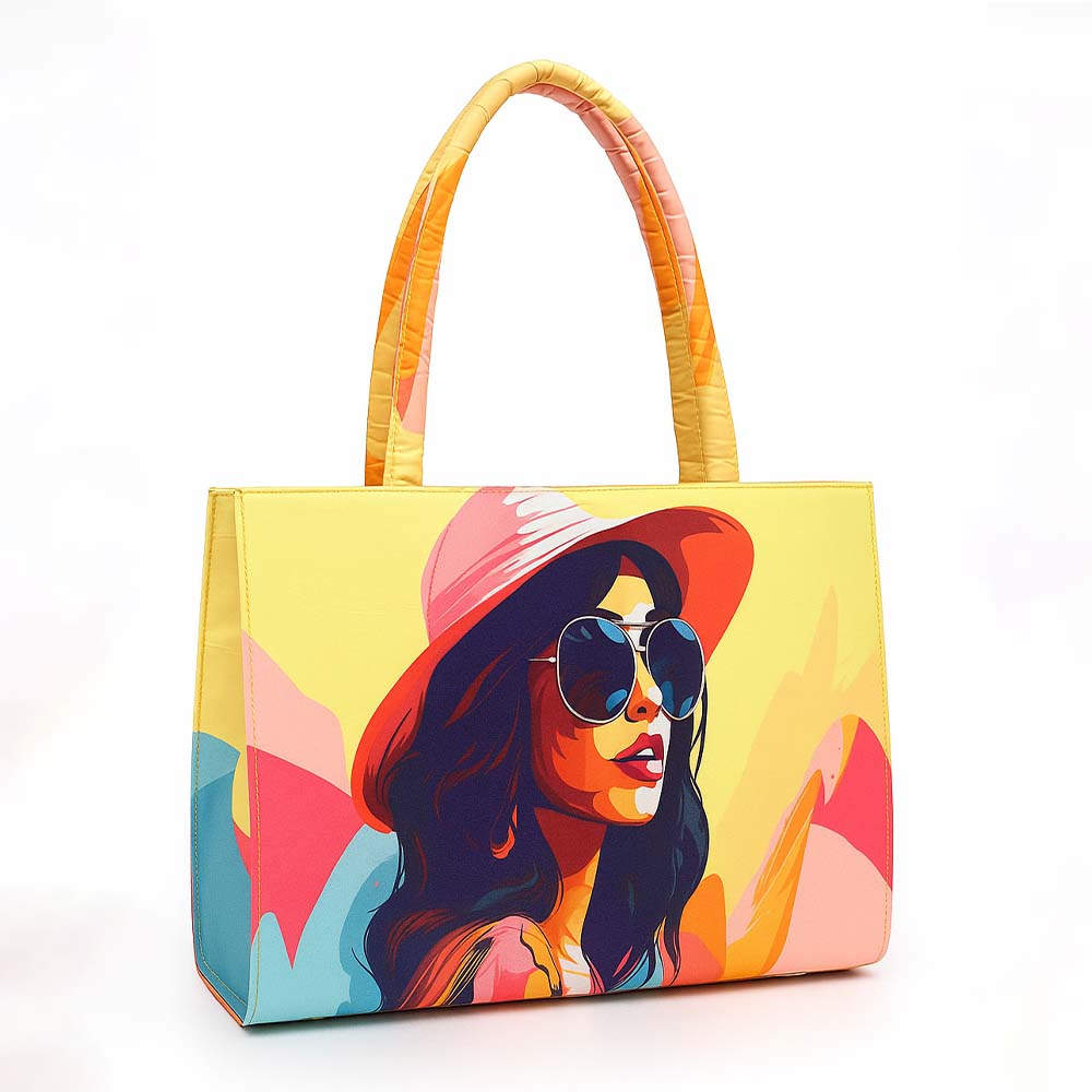 Tropical Printed Tote Bag