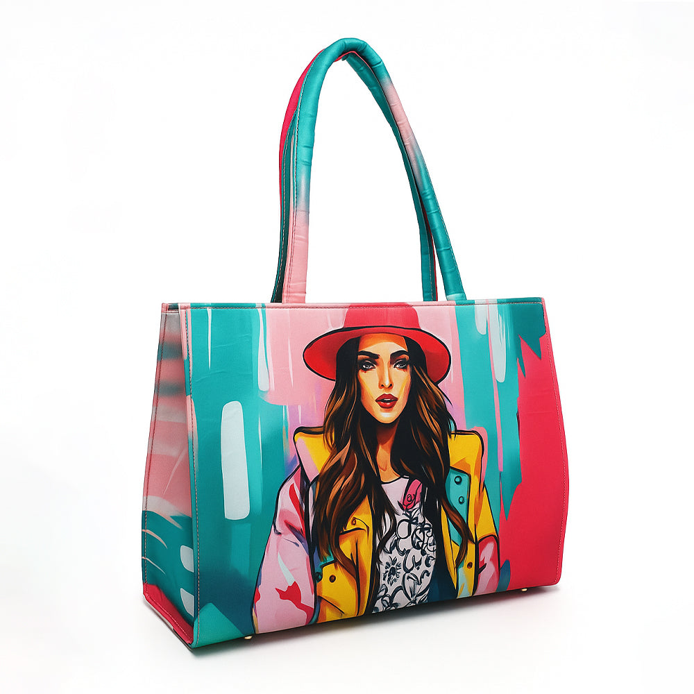 Tropical Printed Tote Bag