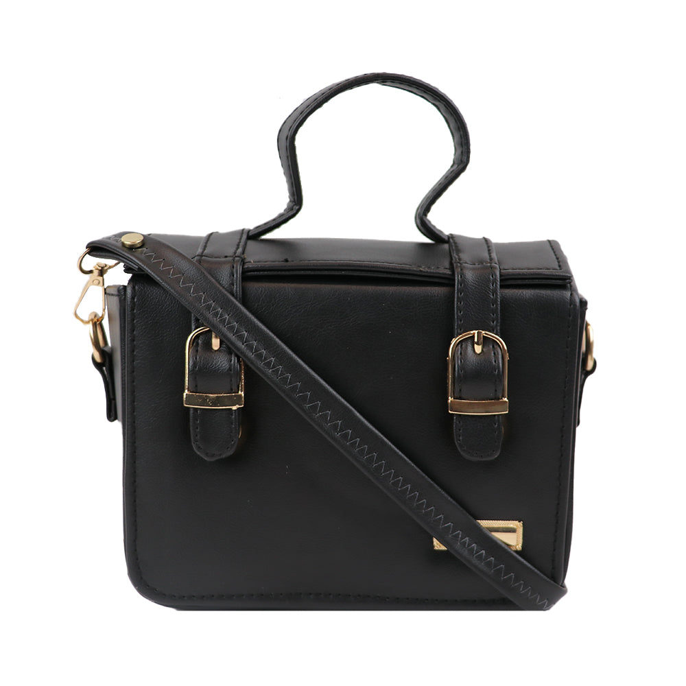 Satchel Handbag with Top Handle and Detachable Sling Strap Stylish