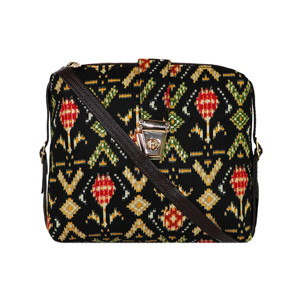 Printed Sling Bag for Women | Crossbody Handbag with Multiple Compartments | Stylish Daily Use Bag