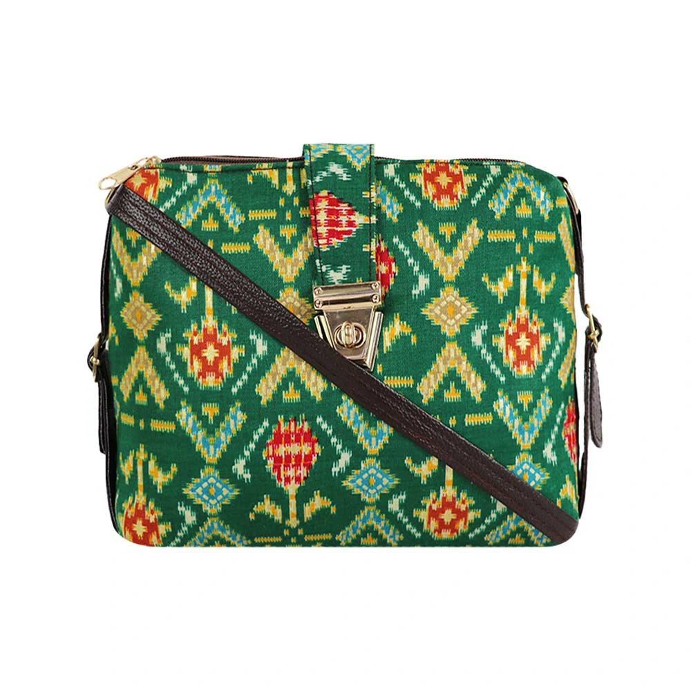 Printed Sling Bag for Women | Crossbody Handbag with Multiple Compartments | Stylish Daily Use Bag