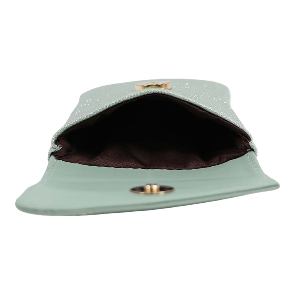 Sling Pouch with Heart Charm Accent