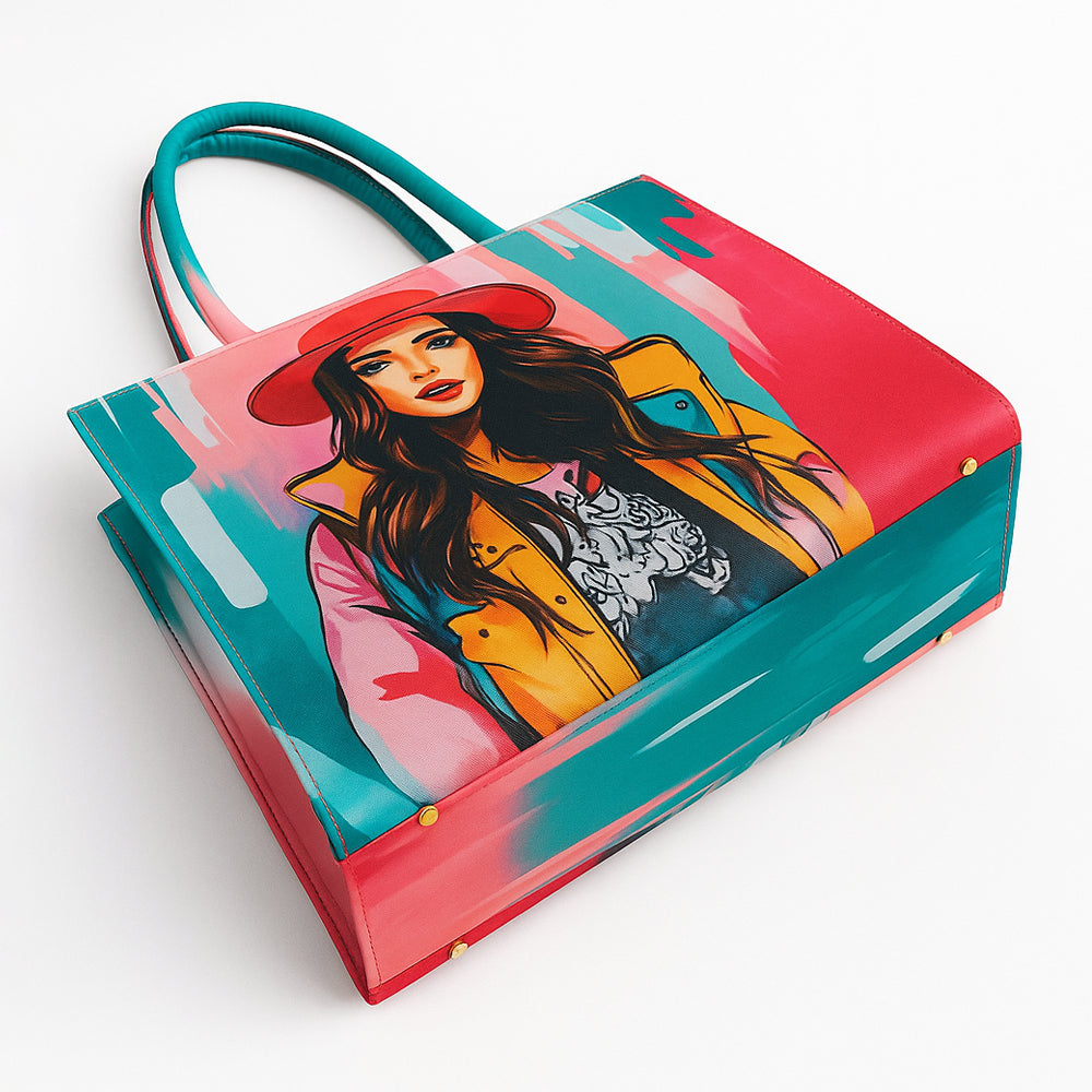 Tropical Printed Tote Bag