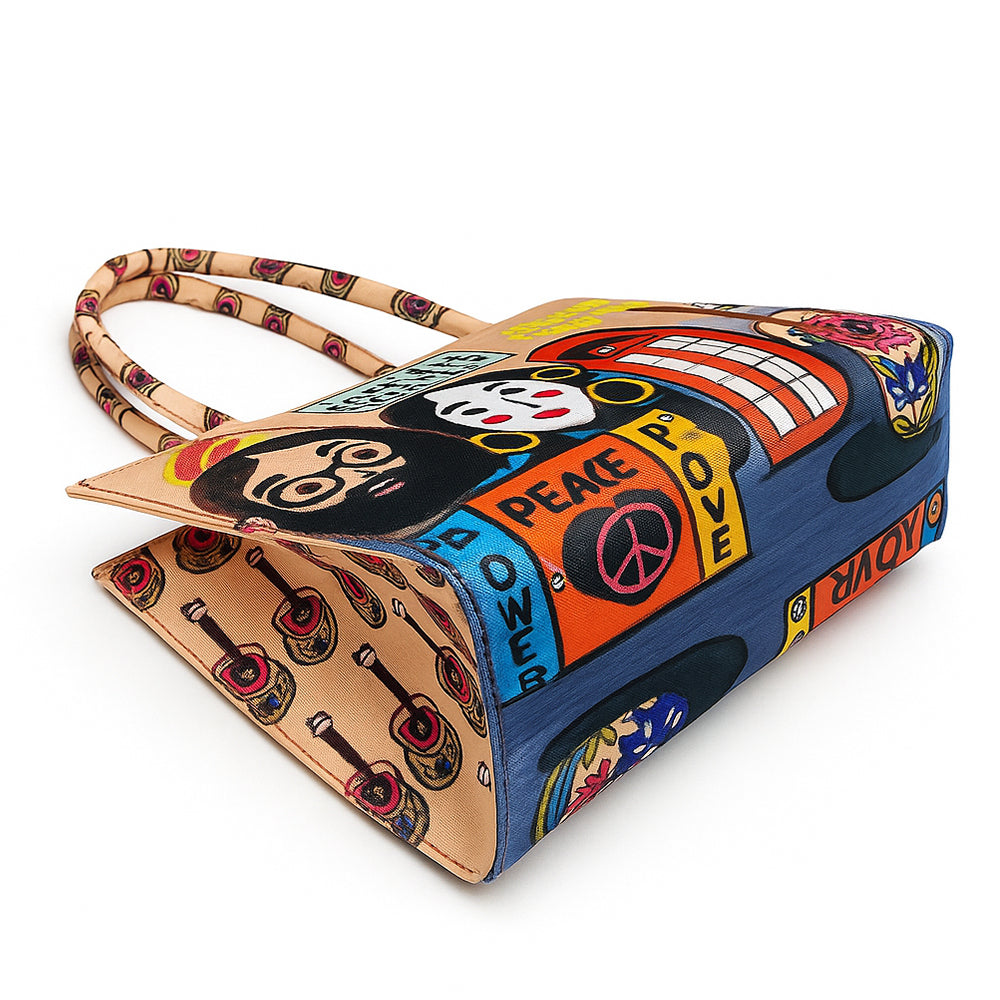 London Pop-Art Canvas Tote Bag