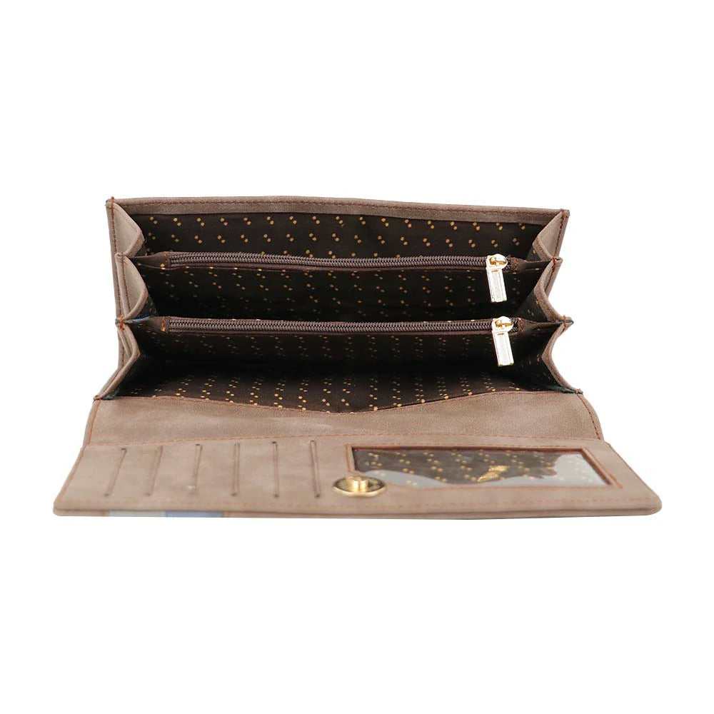 Women Long Wallet with Multiple Compartments
