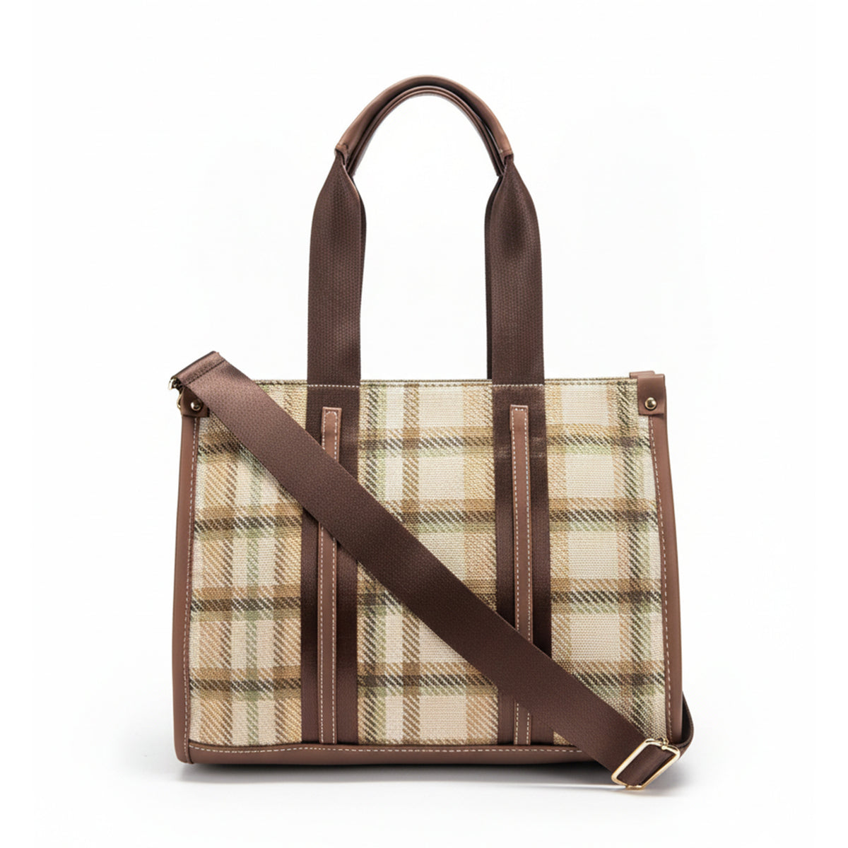 Structured HandBag with Detachable Sling Strap