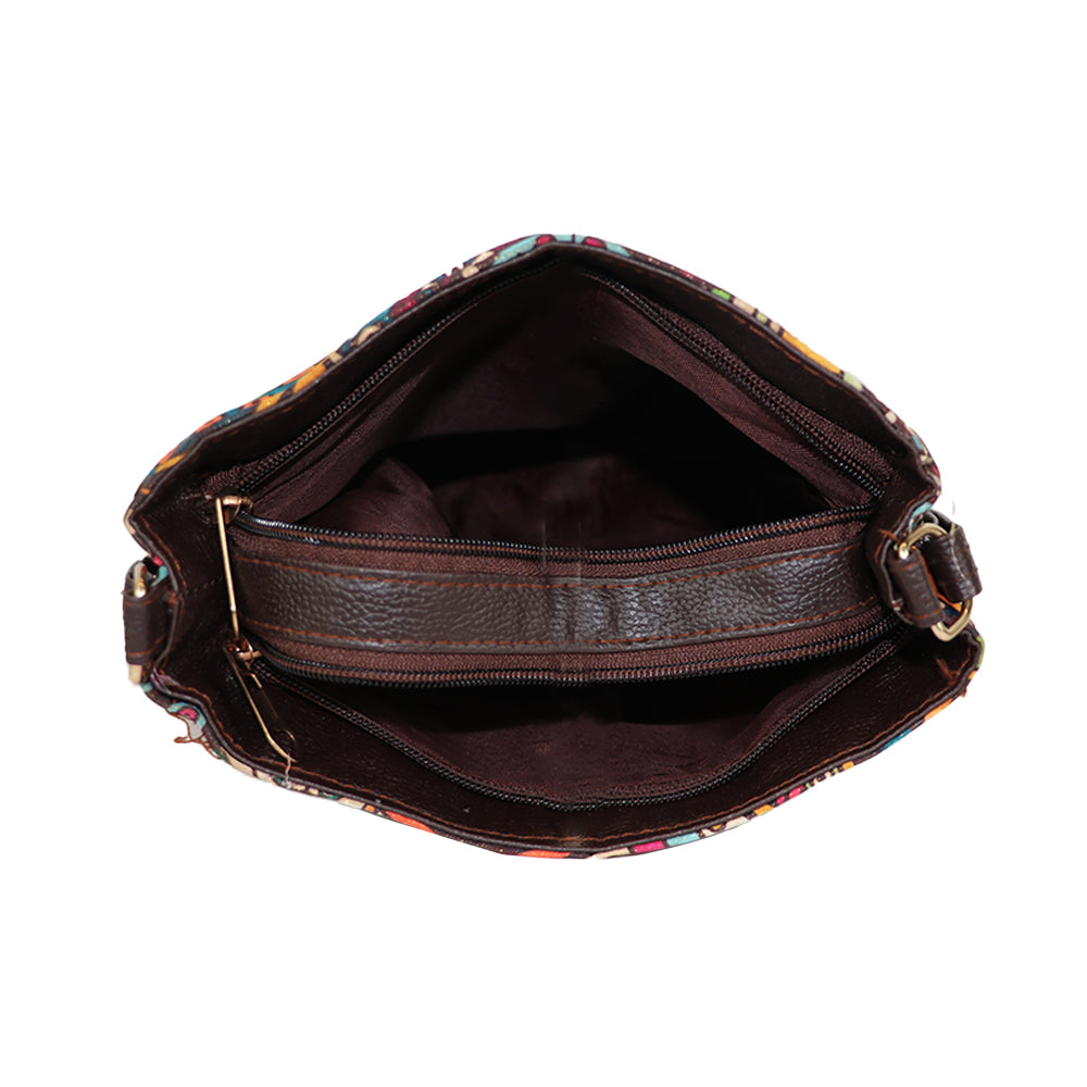 Printed Sling Bag for Women | Compact Crossbody Handbag with Multiple Compartments |