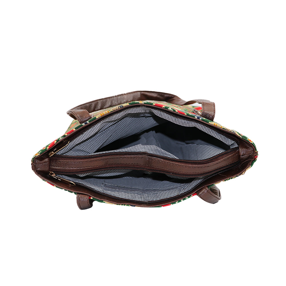 Printed Tote Bag for Women with Matching Pouch | Spacious Everyday Handbag
