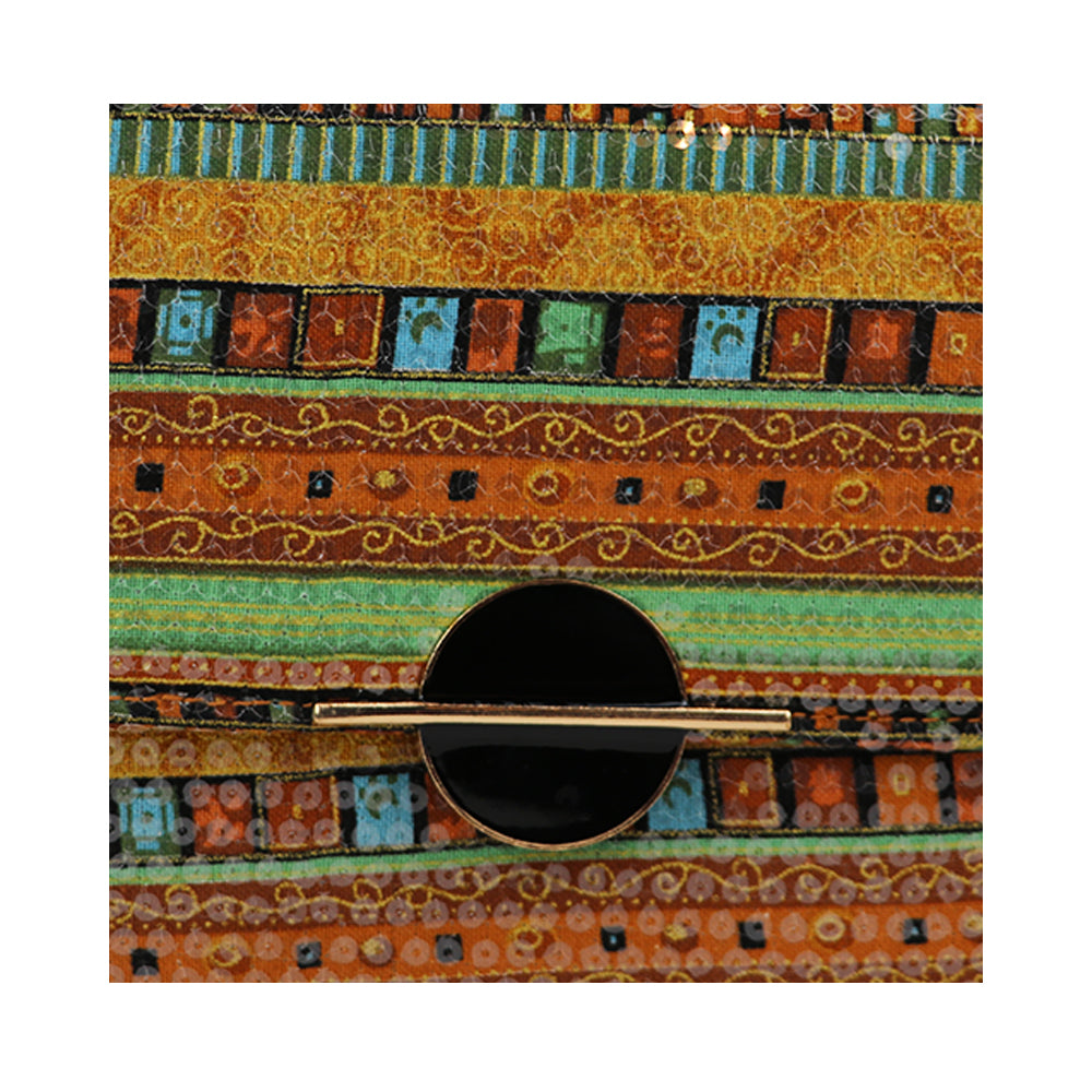 Clutch Bag with Gold Chain Strap Stylish Party Handbag