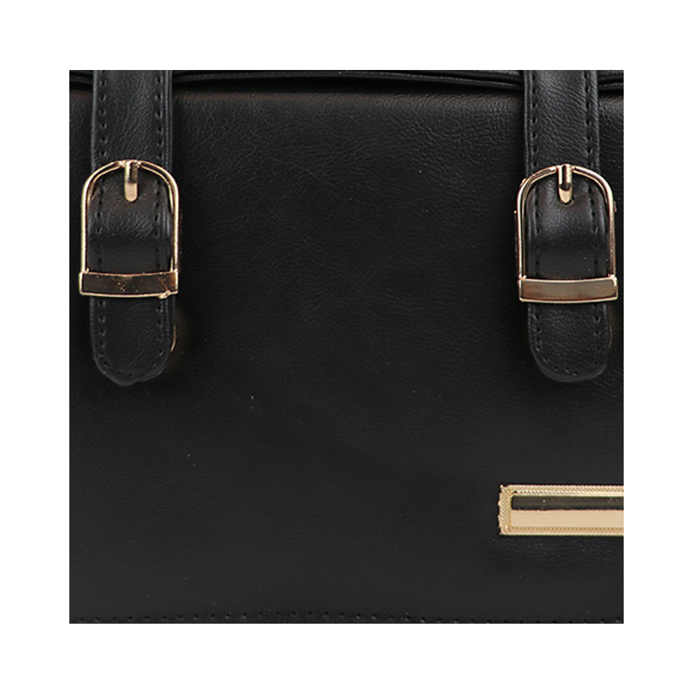 Satchel Handbag with Top Handle and Detachable Sling Strap Stylish