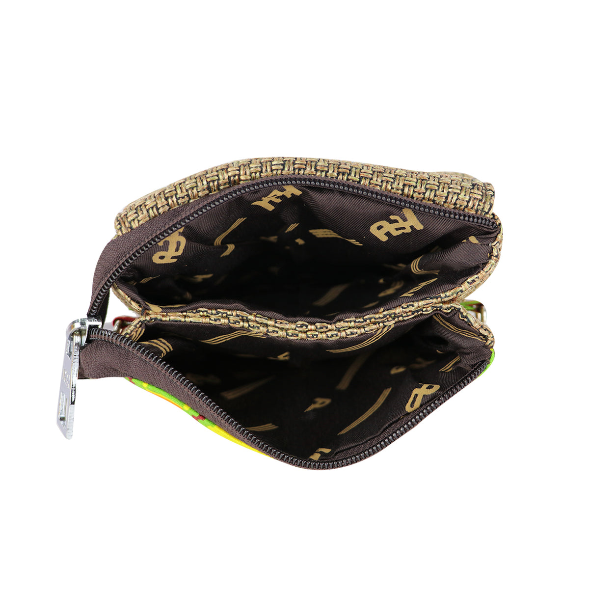 Sling Bag with Woven Flap Stylish Crossbody Casual Shoulder Bag