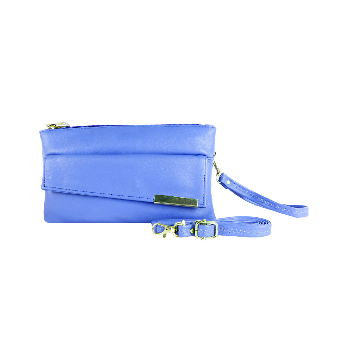 Clutch Bag with Zipper Compartments Stylish Hand Pouch Wallet