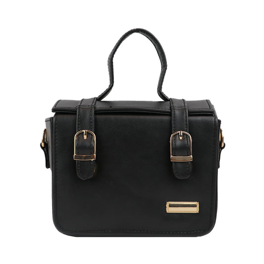 Satchel Handbag with Top Handle and Detachable Sling Strap Stylish