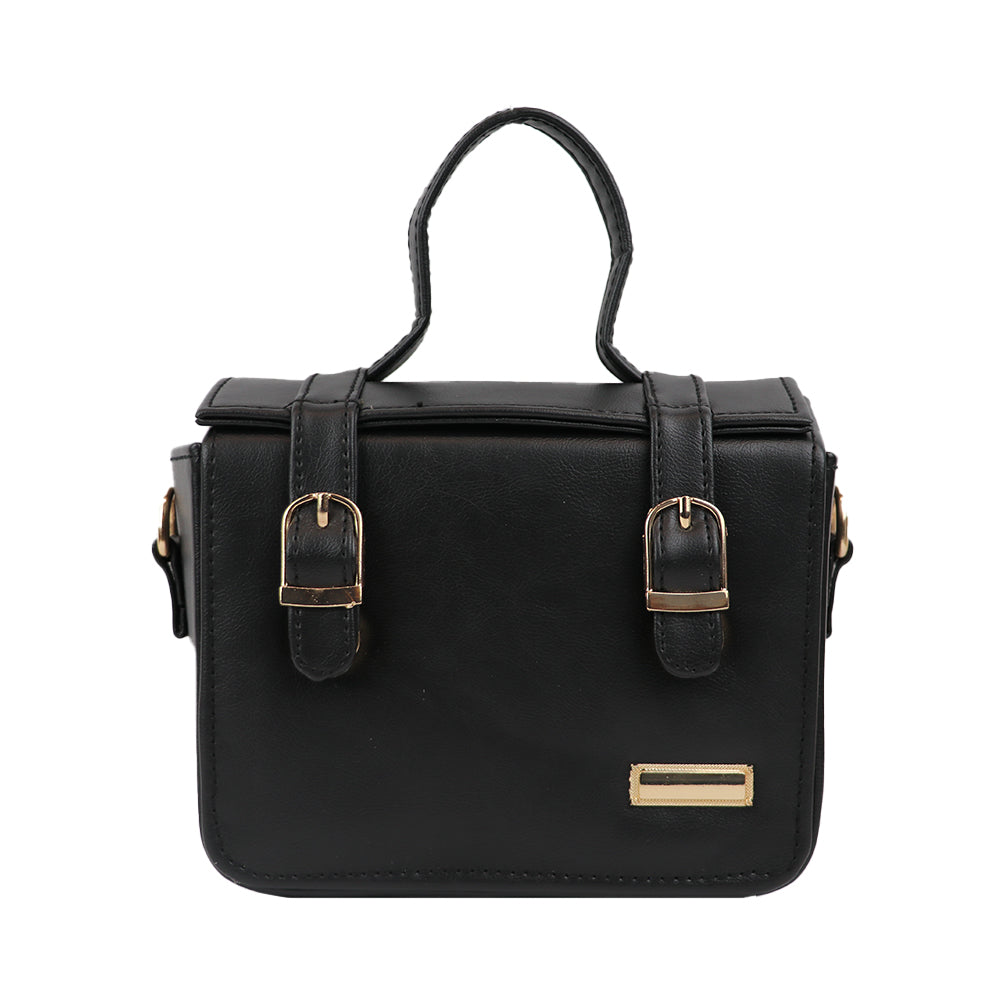 Satchel Handbag with Top Handle and Detachable Sling Strap Stylish