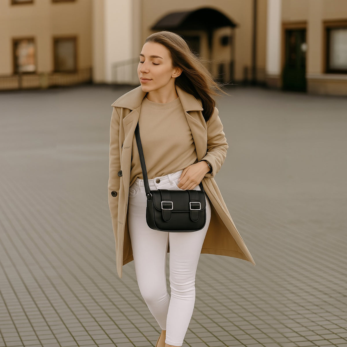 Buckle Crossbody Bag