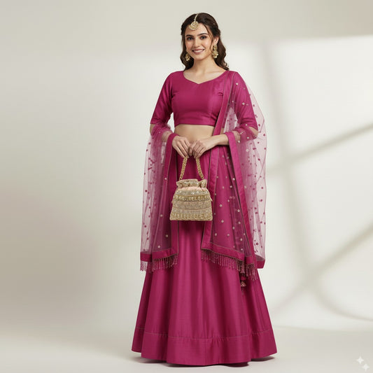 Champagne Gold Embroidered Potli Bag – A Royal Affair