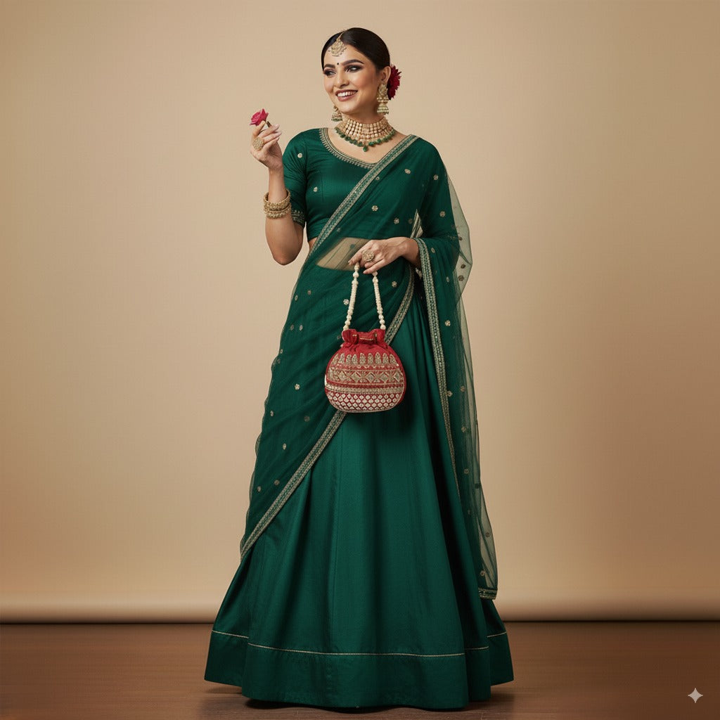 Handcrafted Embroidered Potli Bag – Regal Elegance