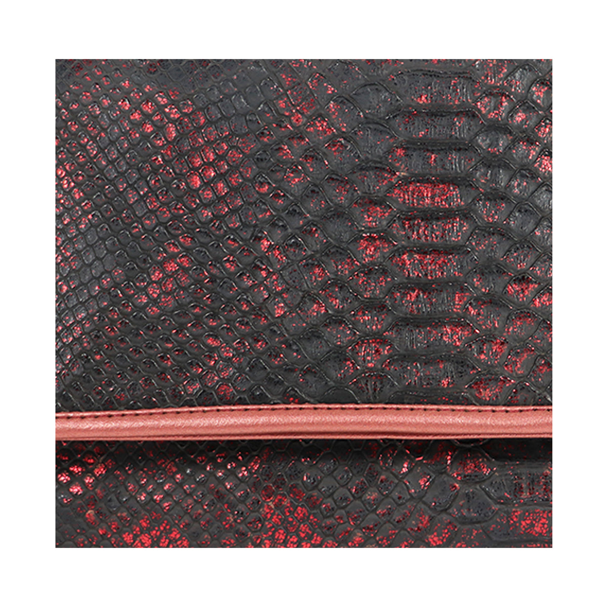 Women’s Woven Flap Clutch with Detachable Chain Strap
