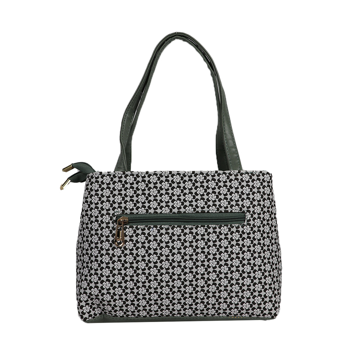 Women’s Floral Print Tote Handbag with Detachable Sling Strap