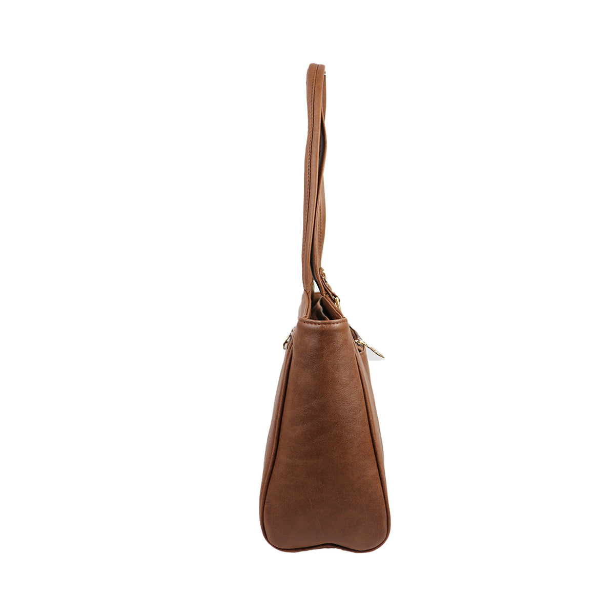 Women’s Brown Floral Embroidered Shoulder Tote Bag