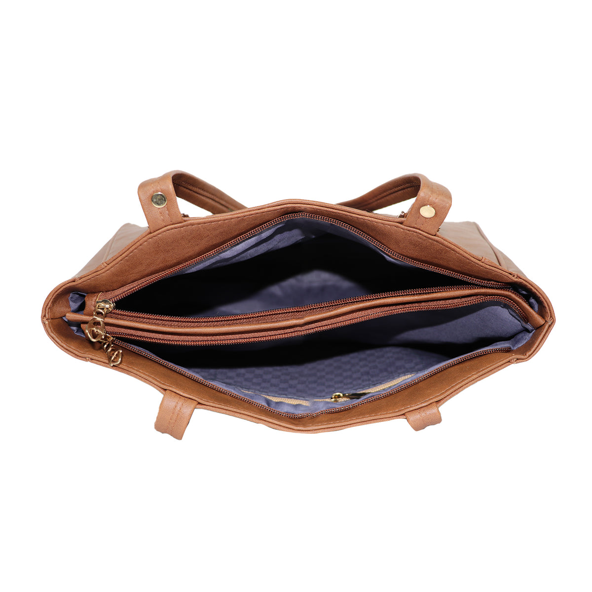Women’s Brown Floral Embroidered Shoulder Tote Bag