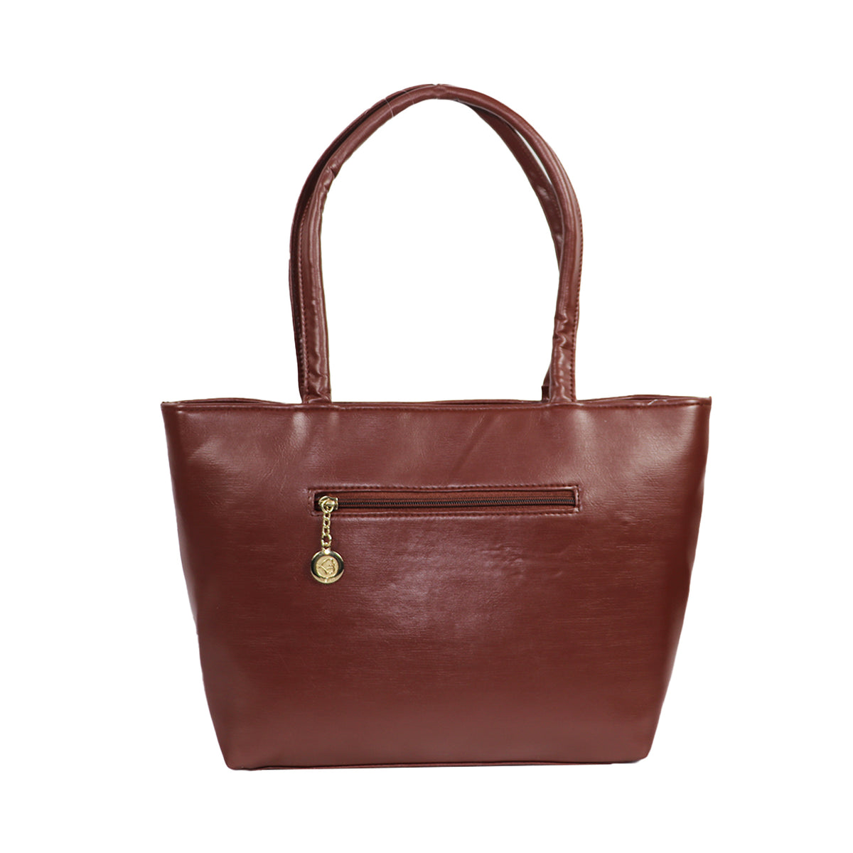 Women’s Brown Floral Embroidered Shoulder Tote Bag