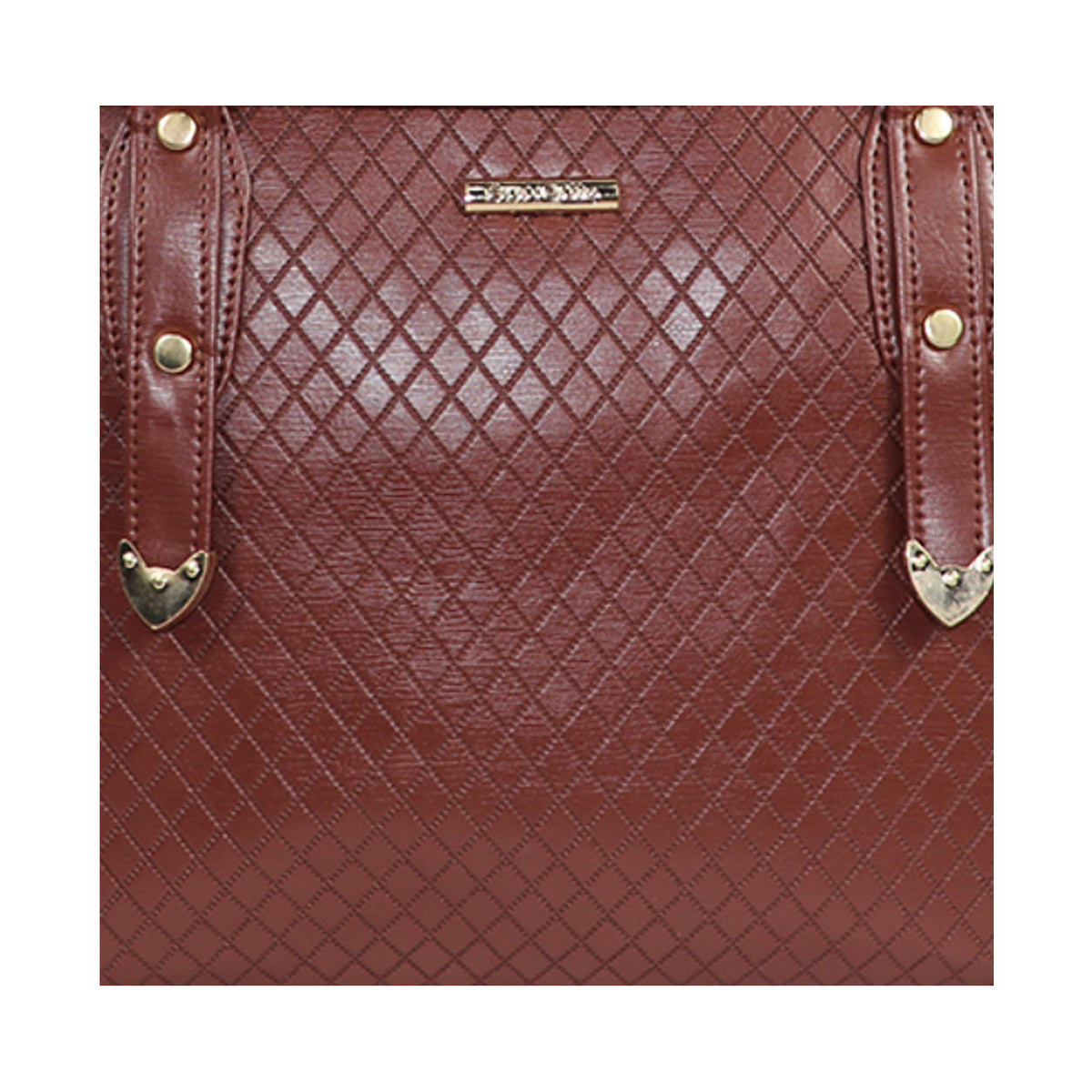 Women’s Brown Floral Embroidered Shoulder Tote Bag
