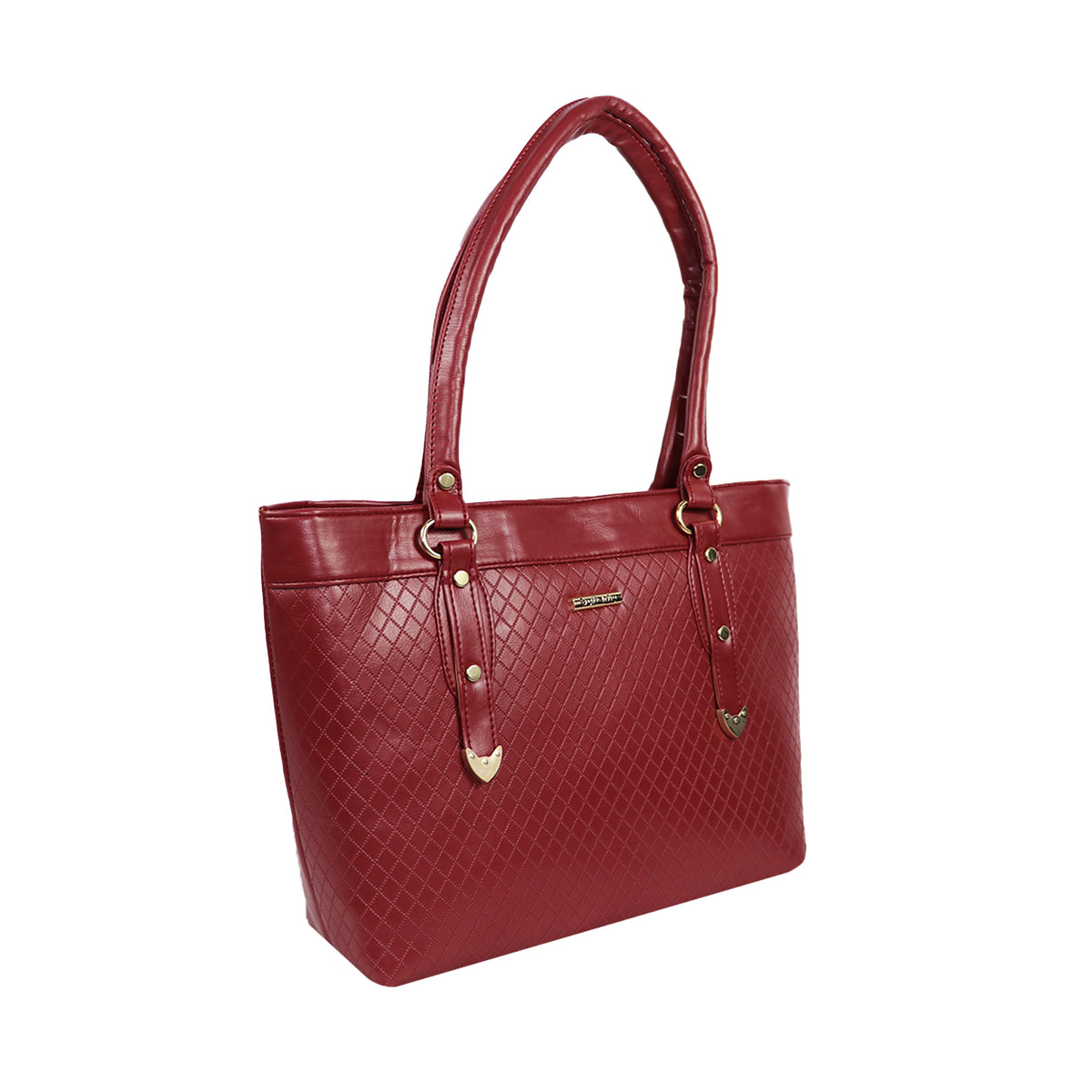 Women’s Brown Floral Embroidered Shoulder Tote Bag