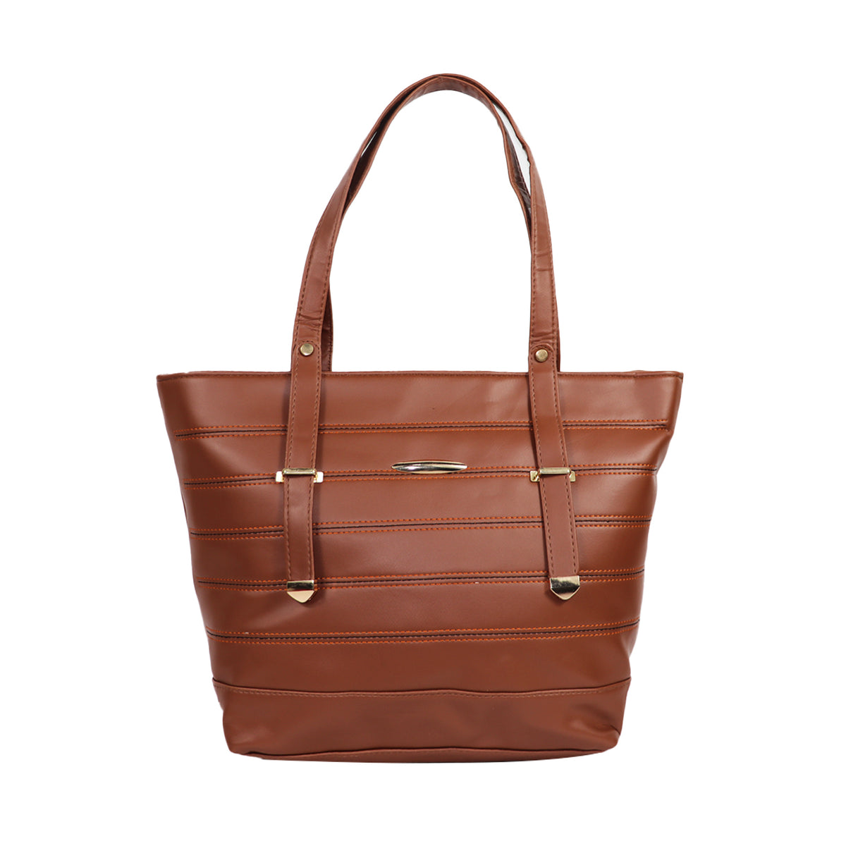 Women’s Brown Floral Embroidered Shoulder Tote Bag